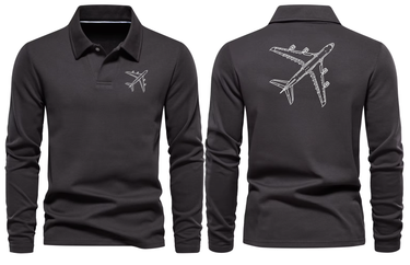 AIRBUS A380 LONG SLEEVE  POLO